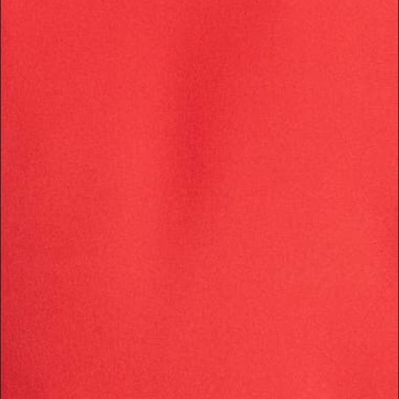 YIGAL AZROUËL Silk Red Pleated Wrap Peplum Top 4 - Picture 6 of 12